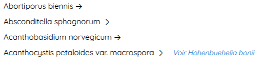 Nom d'espèce replié